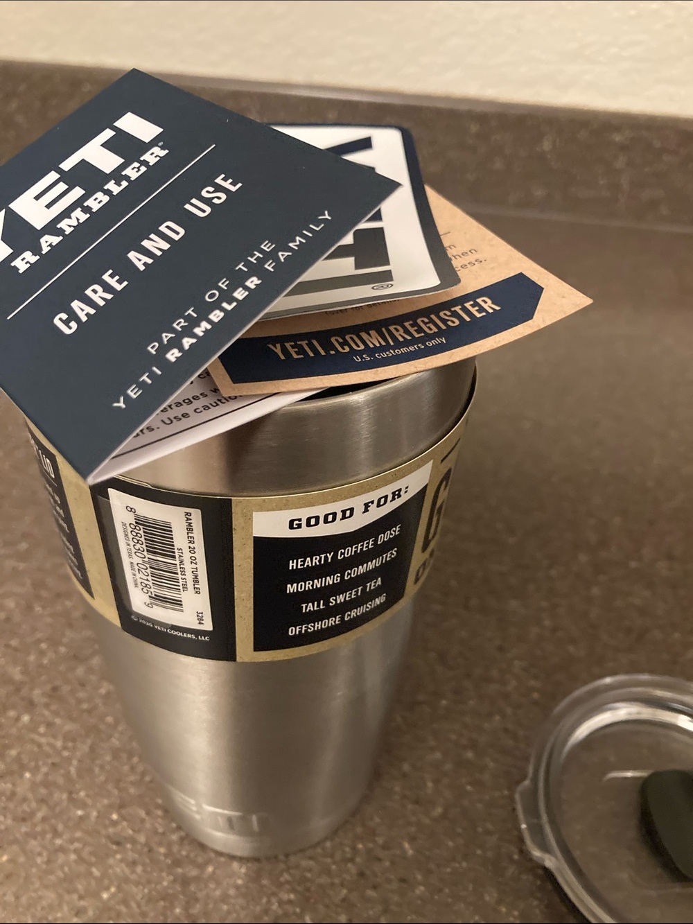 Yeti NWT Stainless Steel Tumbler - Silver - Picture 2 of 4